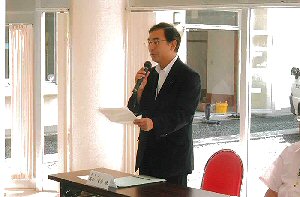 特別養護老人ホーム「見心園」での挨拶